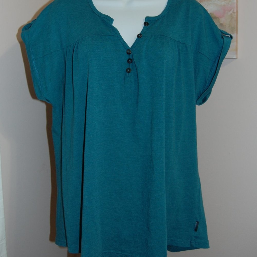 Turquoise, Eddie Bauer top